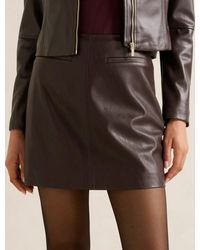 Forever New - Addison Vegan Leather Mini Skirt - Lyst