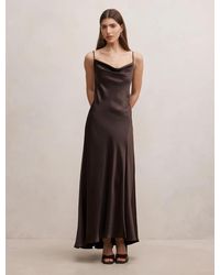Forever New - Tilesha Satin Cowl Slip Maxi Dress - Lyst