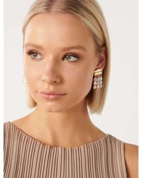 Forever New - Signature Zamora Pearl Drop Statement Earrings - Lyst