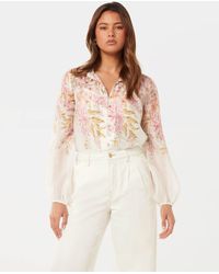 Forever New - Ellidy Button-Down Blouse - Lyst