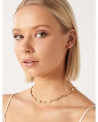 Forever New - Signature Priscilla Textured Disc Necklace - Lyst