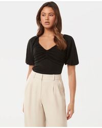 Forever New - Desiree Ruched V-Neck Top - Lyst