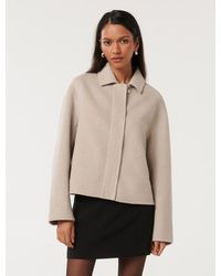 Forever New - Eden Petite Zip Front Felled Jacket - Lyst