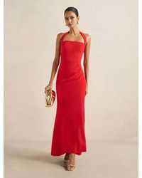 Forever New - Willow Petite Halter Wrap Maxi Dress - Lyst