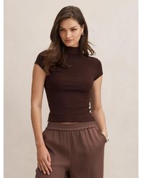 Forever New - Ruby Grown On Neck Baby Tee Shirt - Lyst