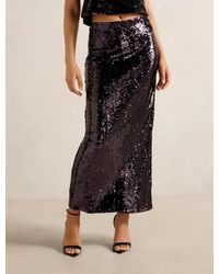Forever New - Nora Sequin Midi Skirt - Lyst