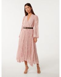 Forever New - Gabriella Textured Midi Dress - Lyst