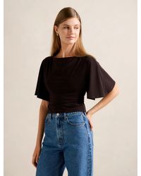 Forever New - Paige Flutter Sleeve Tie Back Top - Lyst