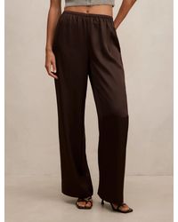 Forever New - Sara Satin Wide Leg Trousers - Lyst