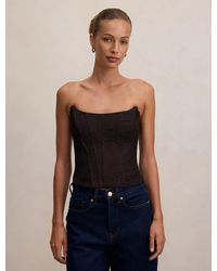 Forever New - Lara Lace Corset Top - Lyst