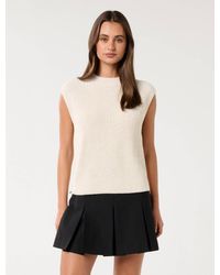 Forever New - Emily Zip Detail Knit Tank Top - Lyst