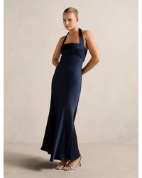 Forever New - April Open Back Satin Maxi Dress - Lyst