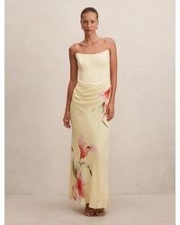 Forever New - Isra Printed Strapless Maxi Dress - Lyst