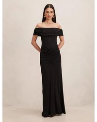 Forever New - Ania Ruched Bardot Maxi Dress - Lyst