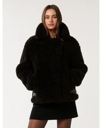 Forever New - Belle Faux Fur Aviator - Lyst