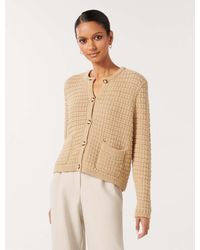 Forever New - Chloe Petite Textured Knit Cardigan Sweater - Lyst