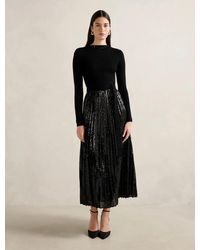 Forever New - Lina Sequin Pleat Knit Dress - Lyst