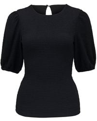 Forever New - 'Jolanta Textured Puff-Sleeve Top - Lyst