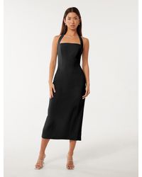 Forever New - Veronica Halter Bodycon Midi Dress - Lyst