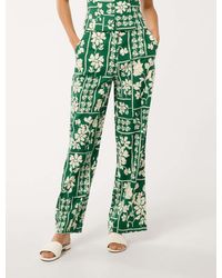 Forever New - Miley Linen Wide-Leg Trousers - Lyst