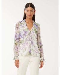 Forever New - Phoenix Frill-Neck Blouse - Lyst