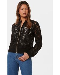 Forever New - 'Riley Lace Bomber Jacket - Lyst