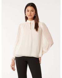 Forever New - Cassidy Lace-Cuff Blouse - Lyst