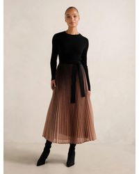 Forever New - Celina Ombre Metallic Midi Dress - Lyst