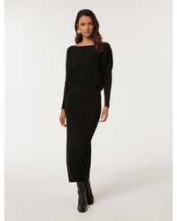 Forever New - Ciara Petite Off-Shoulder Midi Dress - Lyst
