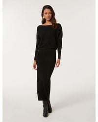 Forever New - Ciara Petite Off-Shoulder Midi Dress - Lyst