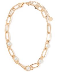 Forever New - Signature Blair Link Pearl Necklace - Lyst