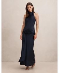 Forever New - Abby Halter Satin Maxi Dress - Lyst