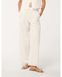 Forever New - Daisy Broderie Wide Leg Pant - Lyst