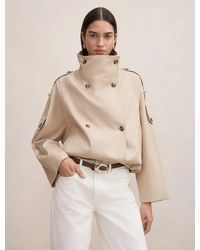Forever New - Billie Funnel Neck Short Trench - Lyst