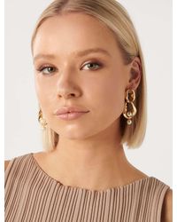 Forever New - Signature Prue Chain Pearl Drop Earrings - Lyst