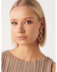 Forever New - Signature Tabitha Textured Link Earrings - Lyst