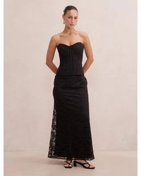 Forever New - Myla Petite Corset Lace Maxi Dress - Lyst