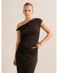 Forever New - Mia Mesh Twist Side Top - Lyst