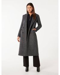 Forever New - Sydney Double-Breasted Button Coat - Lyst