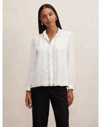 Forever New - Poppy Lace Trim Blouse - Lyst