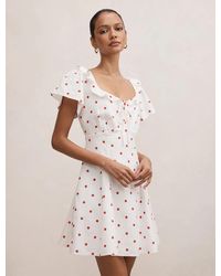 Forever New - Riley Petite Ruffle Neck Mini Dress - Lyst