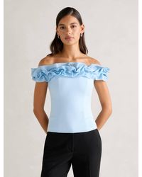 Forever New - Stephanie Ruffle Off-Shoulder Top - Lyst