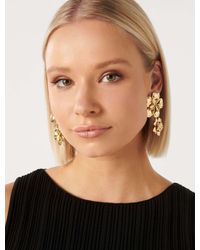 Forever New - Signature Laila Statement Metal Flower Earrings - Lyst