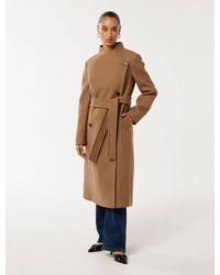 Forever New - Ari Petite Funnel-Neck Coat - Lyst