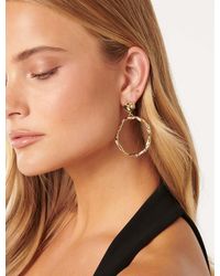 Forever New - Signature Tally Texture Hoop Earrings - Lyst