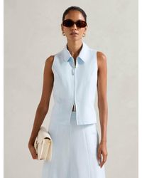 Forever New - Felicity Petite Zip Front Halter Top - Lyst