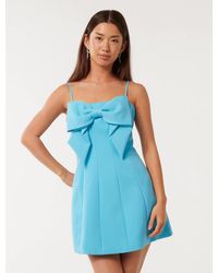 Forever New Iris Lace Mini Dress in Blue | Lyst UK
