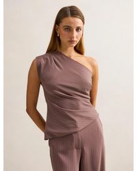 Forever New - Willow Asymmetrical Tuck Top - Lyst