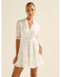 Forever New - Lillian Trim Skater Mini Dress - Lyst