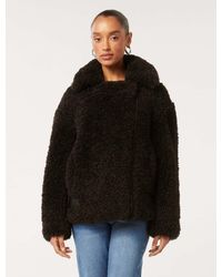 Forever New - Belle Petite Faux-Fur Aviator Jacket - Lyst